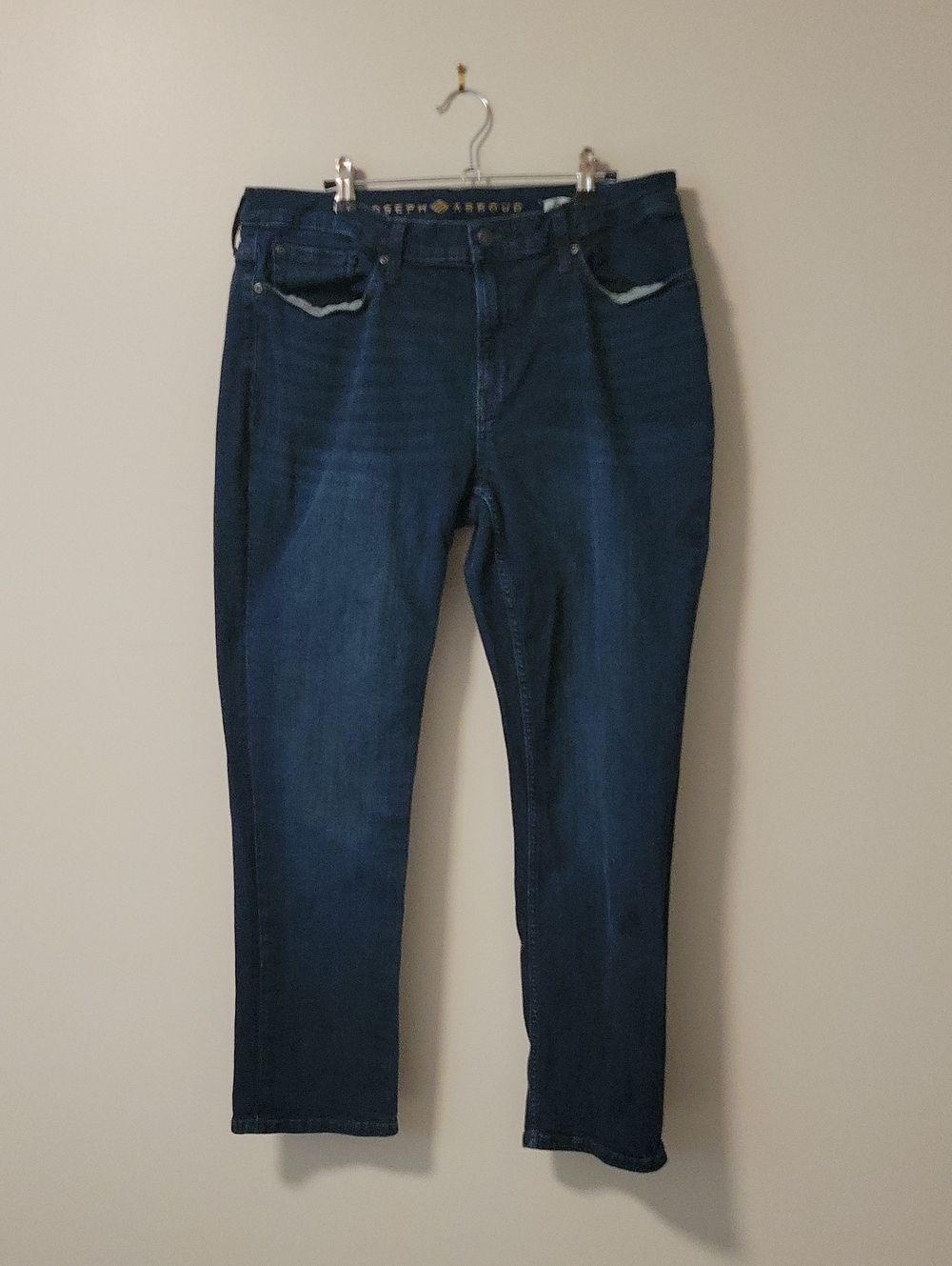 Joseph Abboud Dark Blue Slim Straight Jeans
